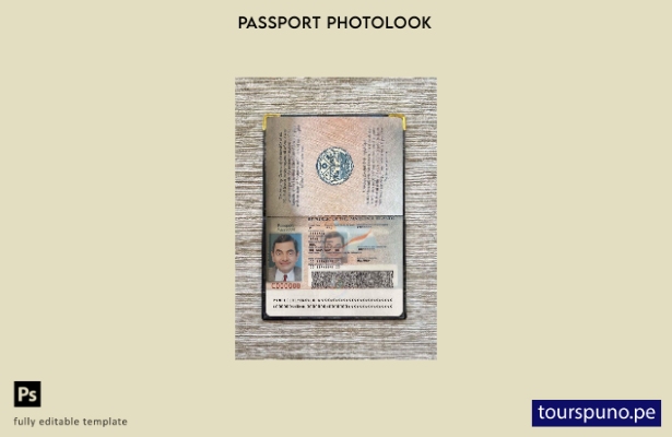 Plantilla de aspecto fotográfico del pase de las Islas Marshall lista para impri